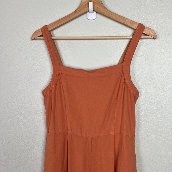 Carly Jean Los Angeles CJLA Size Small Desert Sun Linen Blend Jumpsuit Romper - Picture 2 of 10